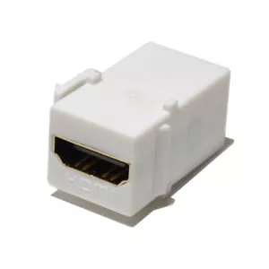 10 piezas conector de inserción HDMI Keystone acoplador adaptador hembra a hembra blanco - Imagen 1 de 6