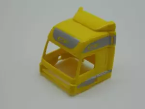 A080.4 Camion DAF CF cabina per trattore giallo strisce decorative HERPA NUOVO - Foto 1 di 3