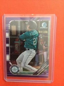 2019 Bowman Draft Chrome Jarred Kelenic Purple Redractor SP #/250! Mariners - Picture 1 of 2