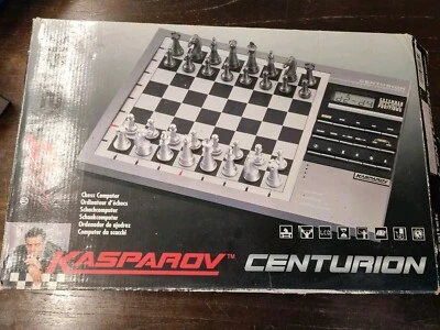 Vintage 1998 Saitek Kasparov Centurion Electronic Chess Computer Tested & Works  - Bild 1 von 4