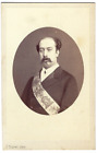 Photo CDV Portrait d'un franc macon circa 1865 par J Dupont Anvers Belgique