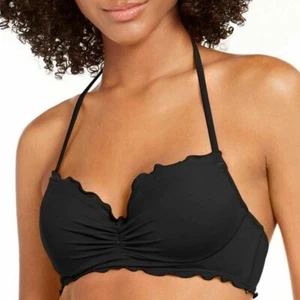 Sundazed donna Nixie fascia smerlata reggicalze bikini top ferretto nero, $44 - Foto 1 di 3
