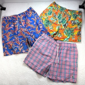 Polo Ralph Lauren Herren 2XL Badehose 3 Stück Paisley Palme kariert - Bild 1 von 24