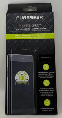 PureGear Steel 360 Screen Protector for Google Pixel 8 - Clear - Image 1 of 2