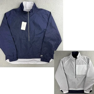 Nike Kim Jones Windbreaker Men Small Navy Blue White Reversible 1/2 Zip Jacket 1 - Picture 1 of 11