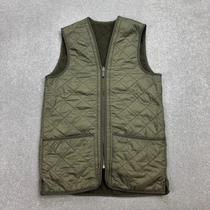 Barbour Jacket Adult Small Green Vest Shooting Hunting Country Waistcoat Men - Picture 1 of 9