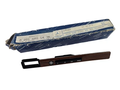 Interruptor de ventilador de calefacción cubierta de madera de cebrano 2016801436 NOS Mercedes Benz 190E W201 Foto 1 de 4