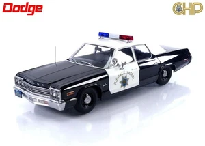 DODGE MONACO 1974 - Voiture California Highway Patrol police - 1/18 KKS 181153 - Foto 1 di 7