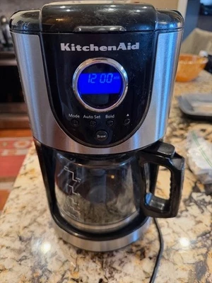KitchenAid 12 Cup Glass Carafe Black Coffee Maker - Image 1 of 4