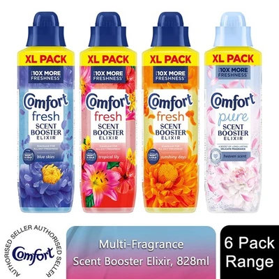 Comfort Scent Booster Elixir 828ml, 6 Pack (216 Washes) Long-Lasting Freshness - Image 1 of 4