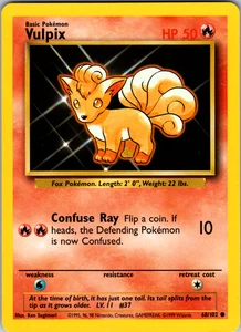 Vulpix 68/102 Pokemon: Base Set Unlimited Common - LP - Bild 1 von 2