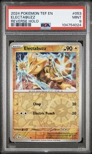 Electabuzz 053/162 Sv05: Temporal Forces Reverse Holo MINT PSA 9 - Picture 1 of 4