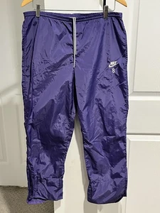 Pantalón cortavientos vintage Nike para mujer con cordón cremallera parte inferior talla M” - Imagen 1 de 11
