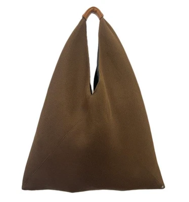 Bolso de Mano Japonés MM6 Maison Margiela Pequeño Malla Bolso Japonés Marrón Italia ¡Justo! Foto 1 de 4