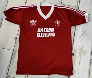 Replica Adidas Middlesbrough Football Club Shirt Datsun Cleveland 1980 - 1982 - Picture 1 of 4