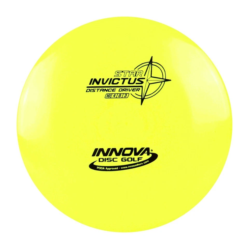 Innova Star Invictus Distance Driver Golf Disc, Color Yellow With Black - Image 1 of 1