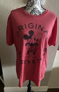 Disney Store L T-Shirt Rot Mickey Mouse Shirt Große Lg Original Mouseketeer - Bild 1 von 5