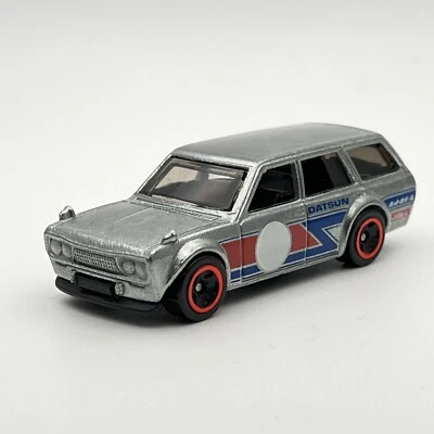 Coche diecast Hot Wheels '71 Datsun 510 Wagon edición ZAMAC 2022 1:64 [19J] Foto 1 de 4