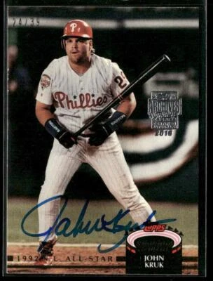 2015 Topps Archives Signature Series - John Kruk #84 John Kruk #/39 - Image 1 of 2