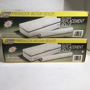 Deni Freshlock Vacuum Sealer Box 5 REPLACEMENT ROLLS Polythene Storage See Disc - Picture 1 of 6