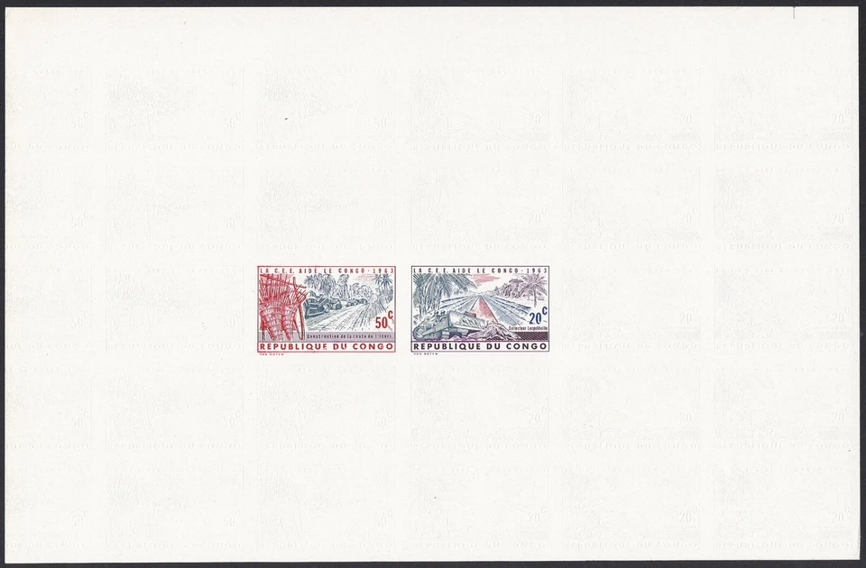 Congo Sc455, 457 EEC, Bulldozer, Sewer, Road, Relief Printing Proof - Image 1 of 1