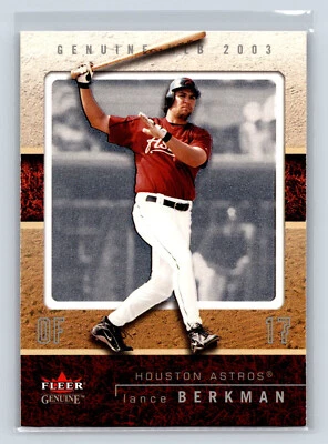 2003 Fleer Genuine Lance Berkman #37 Houston Astros - Image 1 of 2