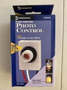 INTERMATIC K4023C Photo Control Fixed Postion 208 - 277 V 15 amp - Picture 1 of 6