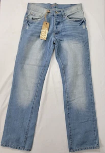 Carbon Men's Denim Blue Jeans Pants Distressed Size 29 /30 31" Waist BUTTONFLY - Picture 1 of 9