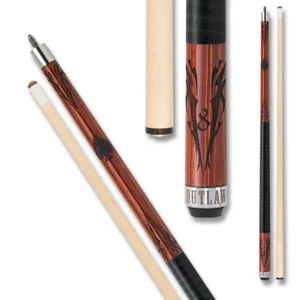 Outlaw OL24 Cherry Pool Cue Billiard Stick Billiards Cues - Picture 1 of 8