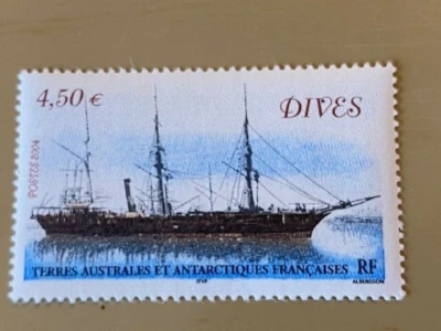 2004 FRENCH SOUTHERN & ANTARCTIC TERRITORIES SC# 339, SHIP DIVES ,MNH - Image 1 of 3