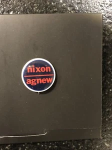 1968 Nixon Agnew Political Campaign Button Pinback Pin, 1" Durchmesser - Bild 1 von 3