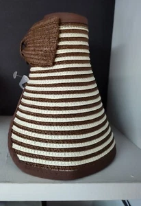 WOMEN'S FOLDABLE STRAW HAT FOR BEACH OR SUNNY DAYS-NEW - Picture 1 of 1