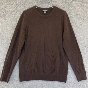Express Herren Merinowolle Pullover Gr. M braun Pulli langarm weich - Bild 1 von 8