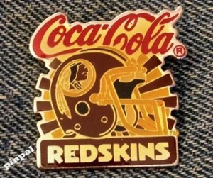 Washington Redskin Brosche Pin ~ NFL ~ Fußball ~ 80er Jahre Vintage ~ Coca Cola ~ Cola - Bild 1 von 4