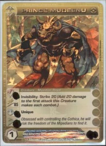 (CDP-077-2S-85) Prince Mudeenu (Strength 85) (SR) Chaotic Premium Pack Foil Card - Picture 1 of 1