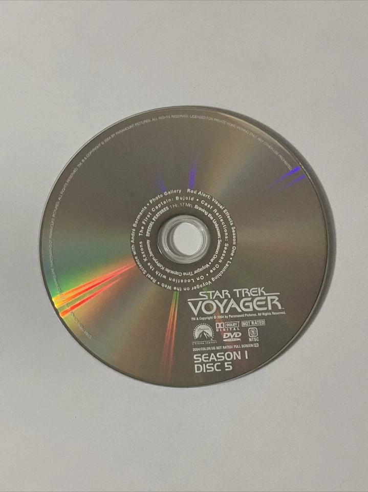 Star Trek Voyager Season 1 Disc 5 Replacement DVD - Image 1 of 1