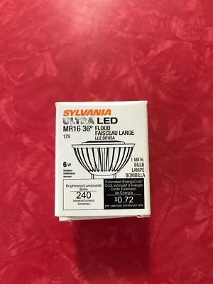 6W Sylvania LED6MR16/DIM/827FL36 12V GU5.3 Base - Image 1 of 4