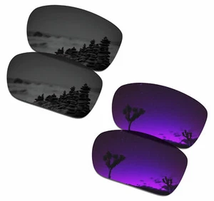 SmartVLT Men's Replacement Lenses for Scalpel Sunglass - Black & Purple - Picture 1 of 3