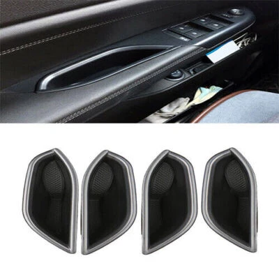 4PCS For Cadillac SRX 2010-2016 Interior Door Slot Storage Box Cover Trim Black Foto 1 de 4