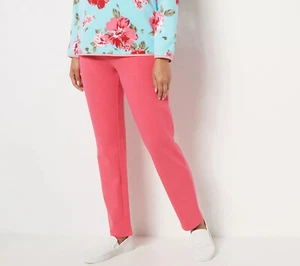Sport Savvy French Terry Straight Leg Pants Rose Pink 4XL New - Picture 1 of 1
