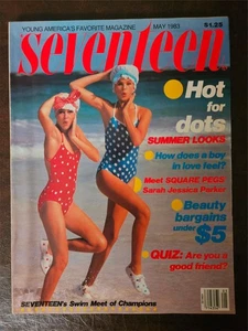 Seventeen magazine May 1983 VERY GOOD Tara Fitzpatrick Marilyn Clark - Picture 1 of 4
