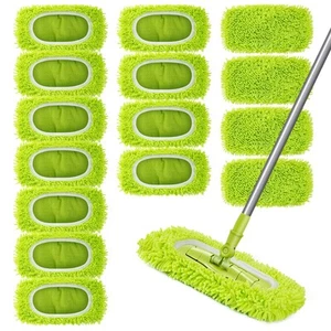 Reusable Dry Sweeping Cloths Microfiber Wet Mop Pads Compatible with Swiffer ... - Picture 1 of 7