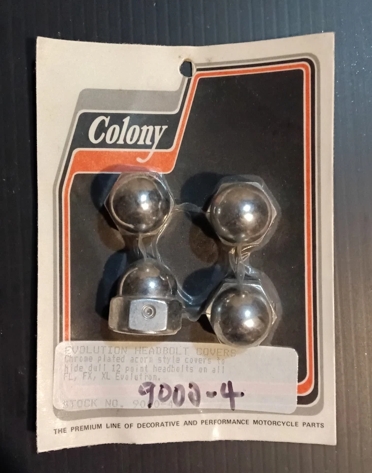 Cubierta de perno de cabeza tipo bellota Colony para Harley Davidson 1986-up Foto 1 de 1