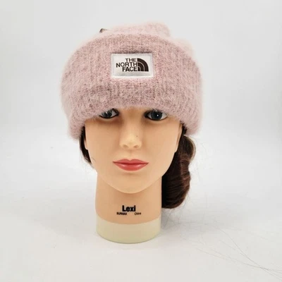 The North Face Salty Bae Rosa Musgo Forrado Puño Gorro Talla Única Unisex Acogedor Sombrero Foto 1 de 4