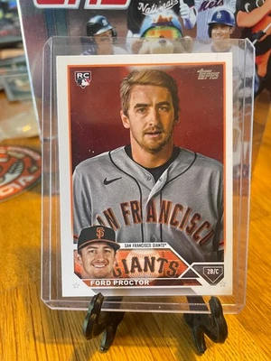 2023 TOPPS SERIES 2 #472 FORD PROCTOR SSP GOLDEN MIRROR VARIATION GIANTS ROOKIE - Image 1 of 2