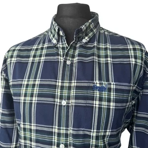 SUPERDRY Shirt Mens 3XL Long Sleeve in Blue Check - Picture 1 of 13