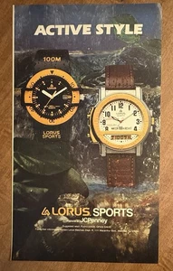 1990 Lorus Sports Watches Active Styles 90s Print Ad - Picture 1 of 1