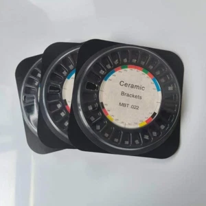 5 pz staffe ortodontiche in ceramica dentale MBT 022 slot 3 ganci - Foto 1 di 7