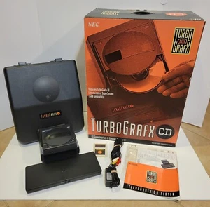TurboGrafx-CD System Console w/ Docking Station Hard Case Card Complete Box CIB - Picture 1 of 24