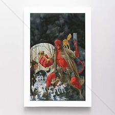 Hellboy Poster Canvas Superhero Comic Book Art Print #113